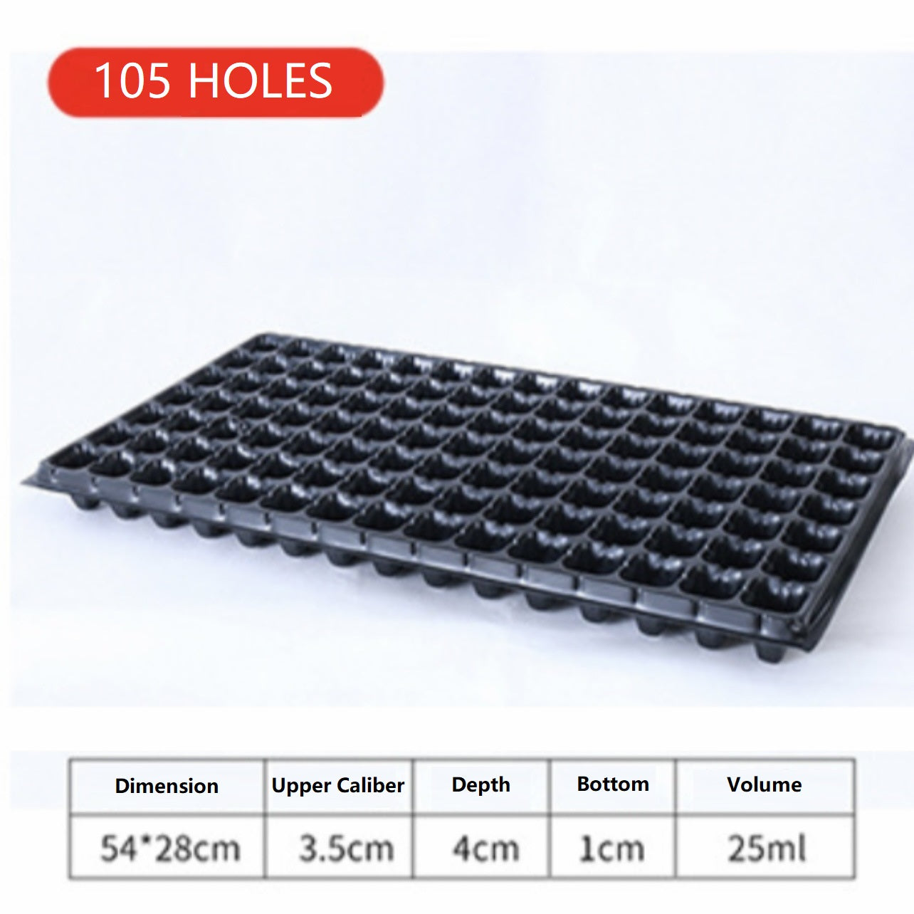 Garden Seedling Tray 21/32/50/72/105/128 Holes Garden Starter Tray Kit Seed Germination Plant Pot - Basic Farm House