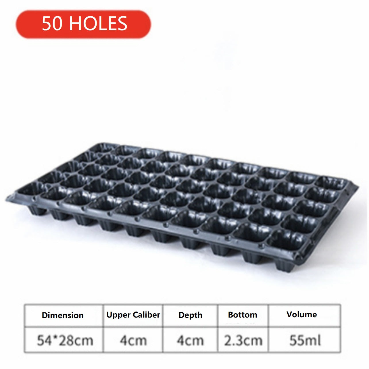 Garden Seedling Tray 21/32/50/72/105/128 Holes Garden Starter Tray Kit Seed Germination Plant Pot - Basic Farm House