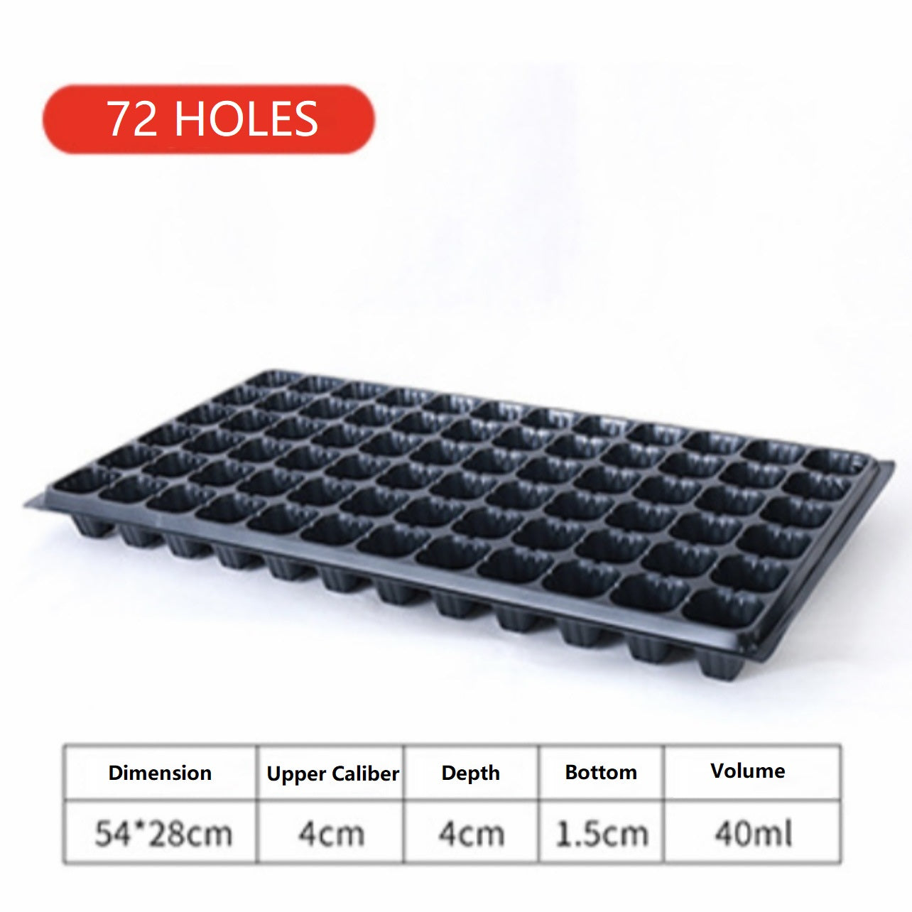 Garden Seedling Tray 21/32/50/72/105/128 Holes Garden Starter Tray Kit Seed Germination Plant Pot - Basic Farm House