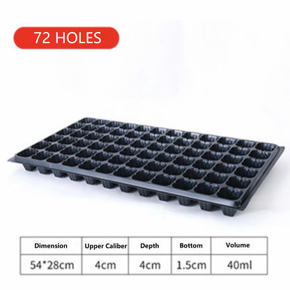 Garden Seedling Tray 21/32/50/72/105/128 Holes Garden Starter Tray Kit Seed Germination Plant Pot - Basic Farm House