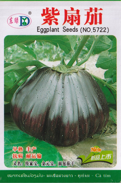 Giant Bread Purple Eggplant Vegetable Seeds ( 300 seeds ) - Basic Farm House