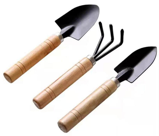 Set 3 in 1 Mini Gardening Tools Set for Plants - Basic Farm House