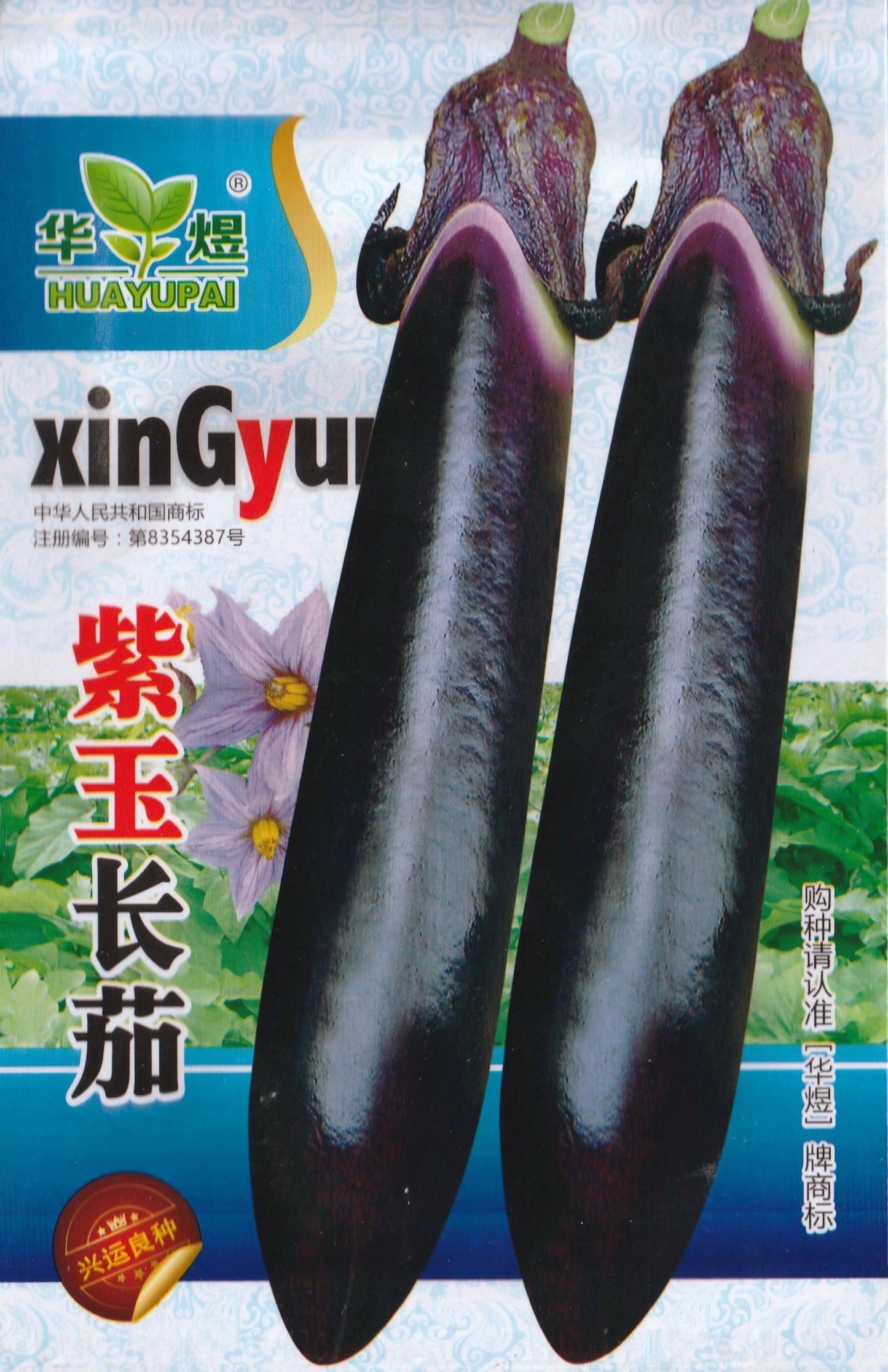 Moyu Long Eggplant Extra Long Purple Vegetable Seeds (200 seeds) - Basic Farm House