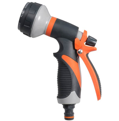 8 WAYS ORANGE GRAY WATER GARDEN SPRAY GUN  - Basic Farm House