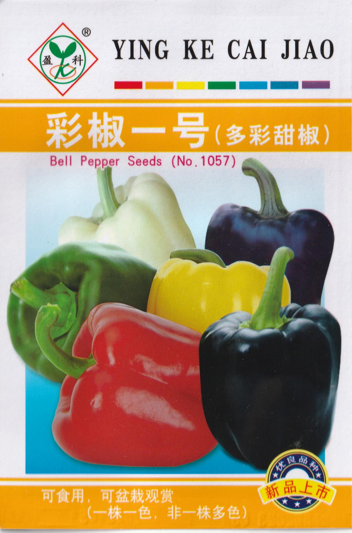 5 Colors Rainbow Bell Pepper Vegetable Seeds (50 seeds) - Basic Farm House