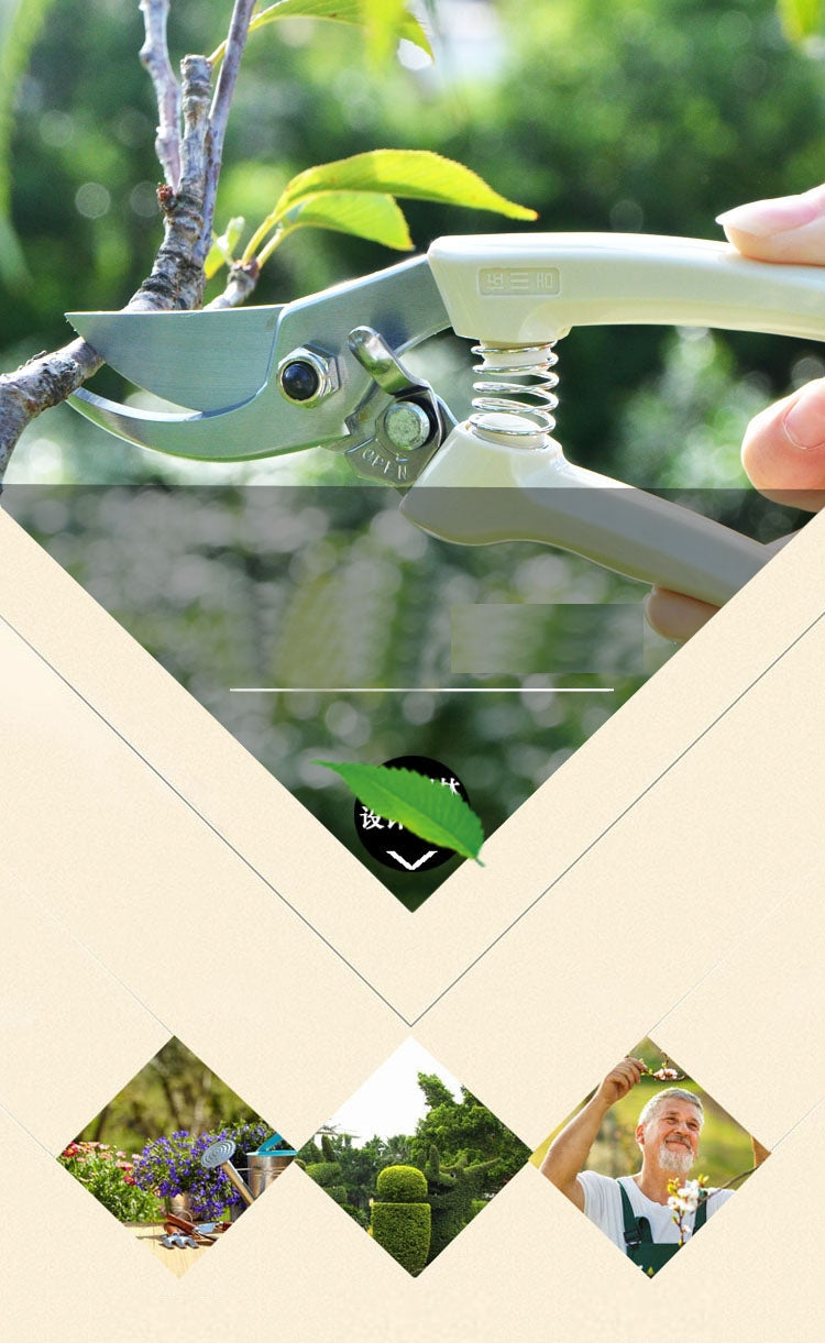 Gardening Pruning Shears Stainless Steel Scissors - Basic Farm House