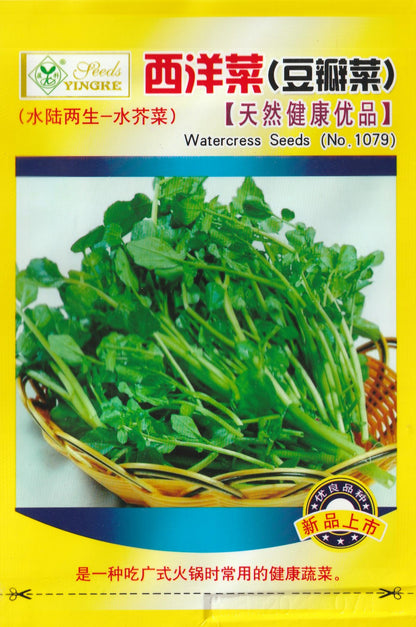 Watercress Herbs Vegetable Seeds (1000 seeds) - Basic Farm House