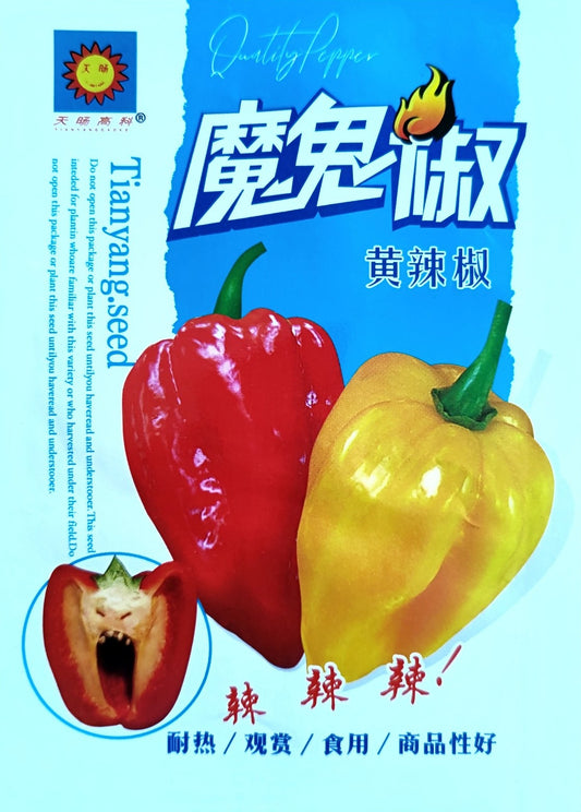 Rainbow Spicy Indian Devil Chili Pepper Seeds ( 50 Seeds ) - Basic Farm House